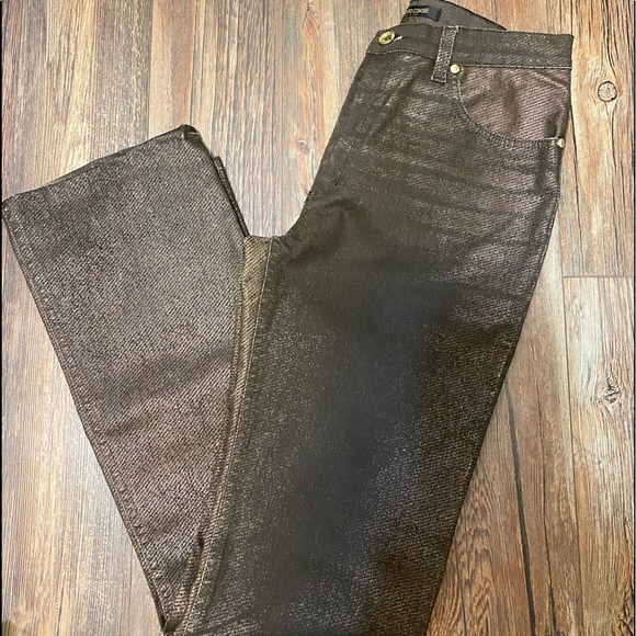 Roberto Cavalli Denim - NWOT Roberto Cavalli Waxed Snakeskin Texture Jeans